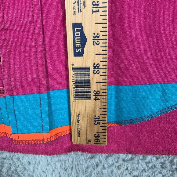 Vintage Wrangler Brushpopper Shirt Men's 19/37 Cowboy Striped VTG 80s 90s NWT - Picture 8 of 9